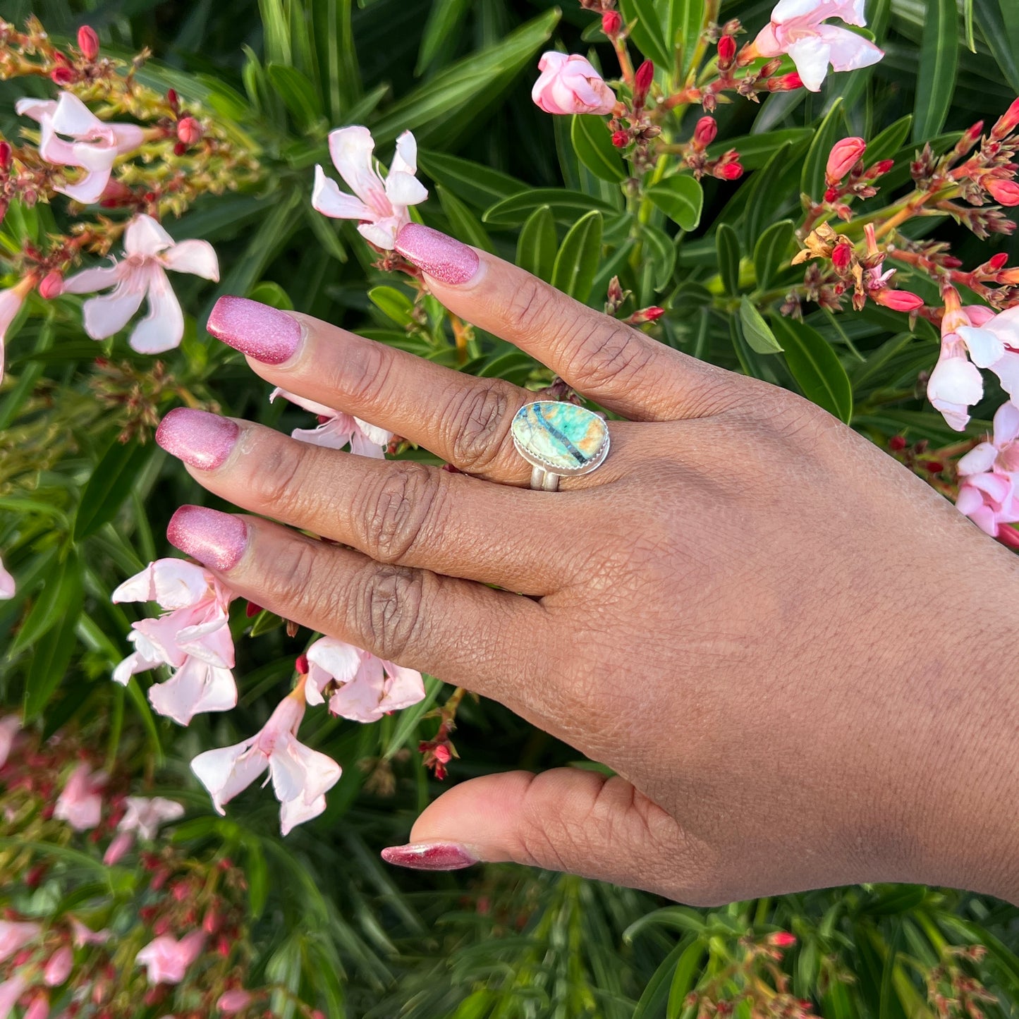 Handcrafted Azurite & Malachite Rings - Arizona Beauty