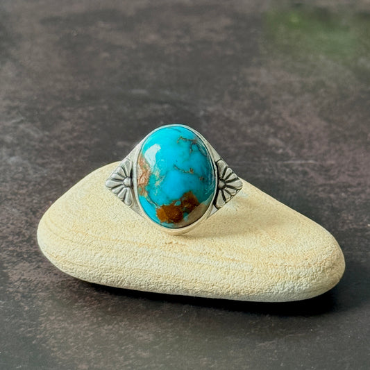 RARE Bisbee Jasper, Sterling Silver handmade ring Size 6.5