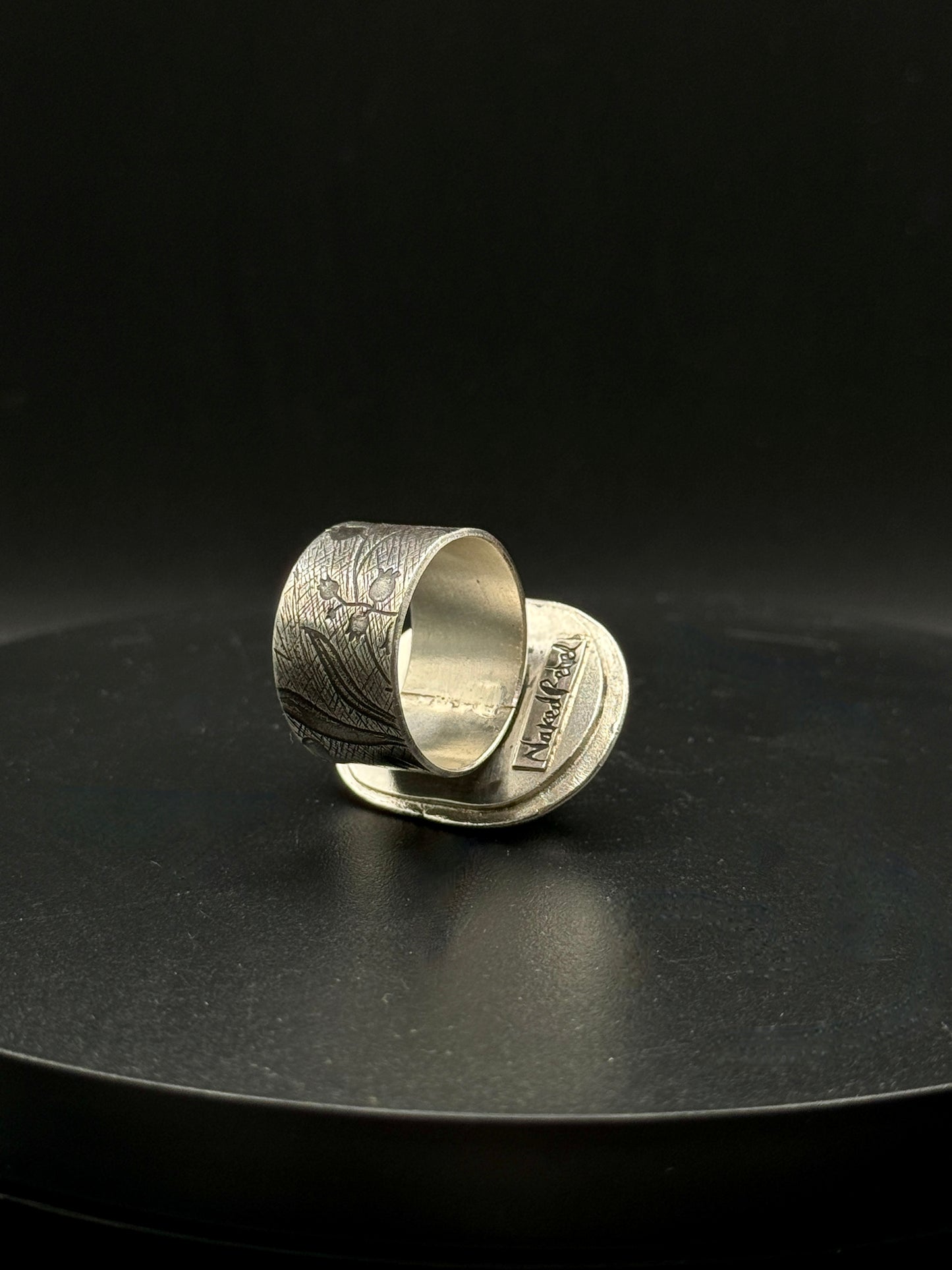 Stylish Blackjack Turquoise Ring for Men: Sterling Silver