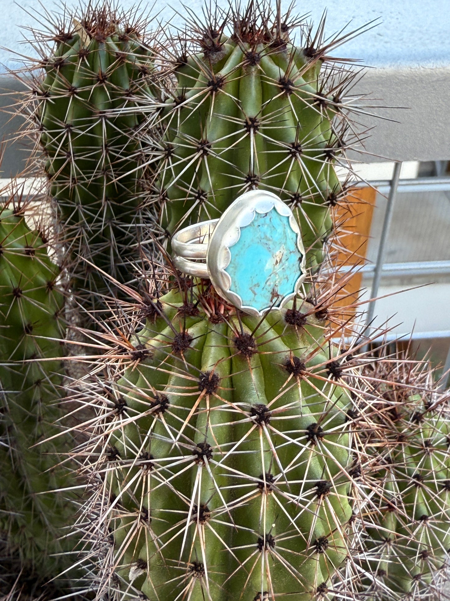 Tyrone turquoise Sterling Silver handmade rings