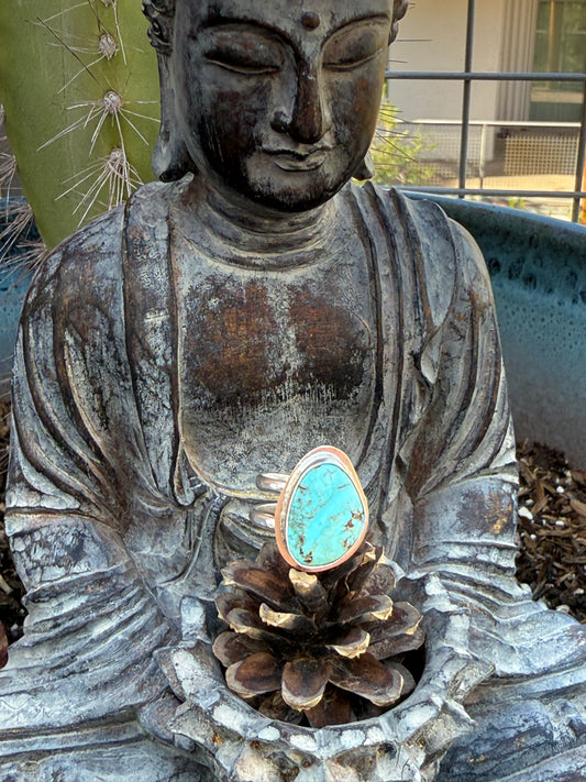 Tyrone turquoise Sterling Silver handmade rings