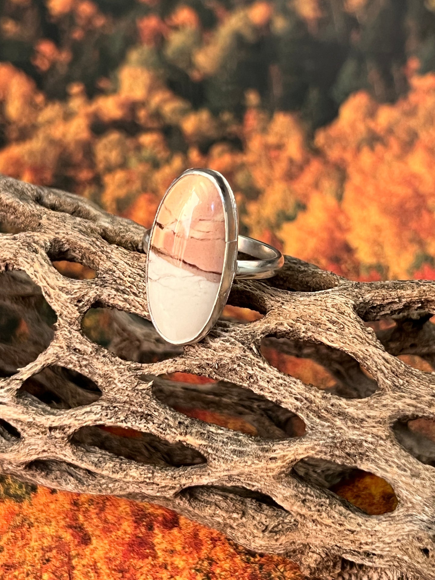 Austrailian Outback Opal Sterling Silver Ring