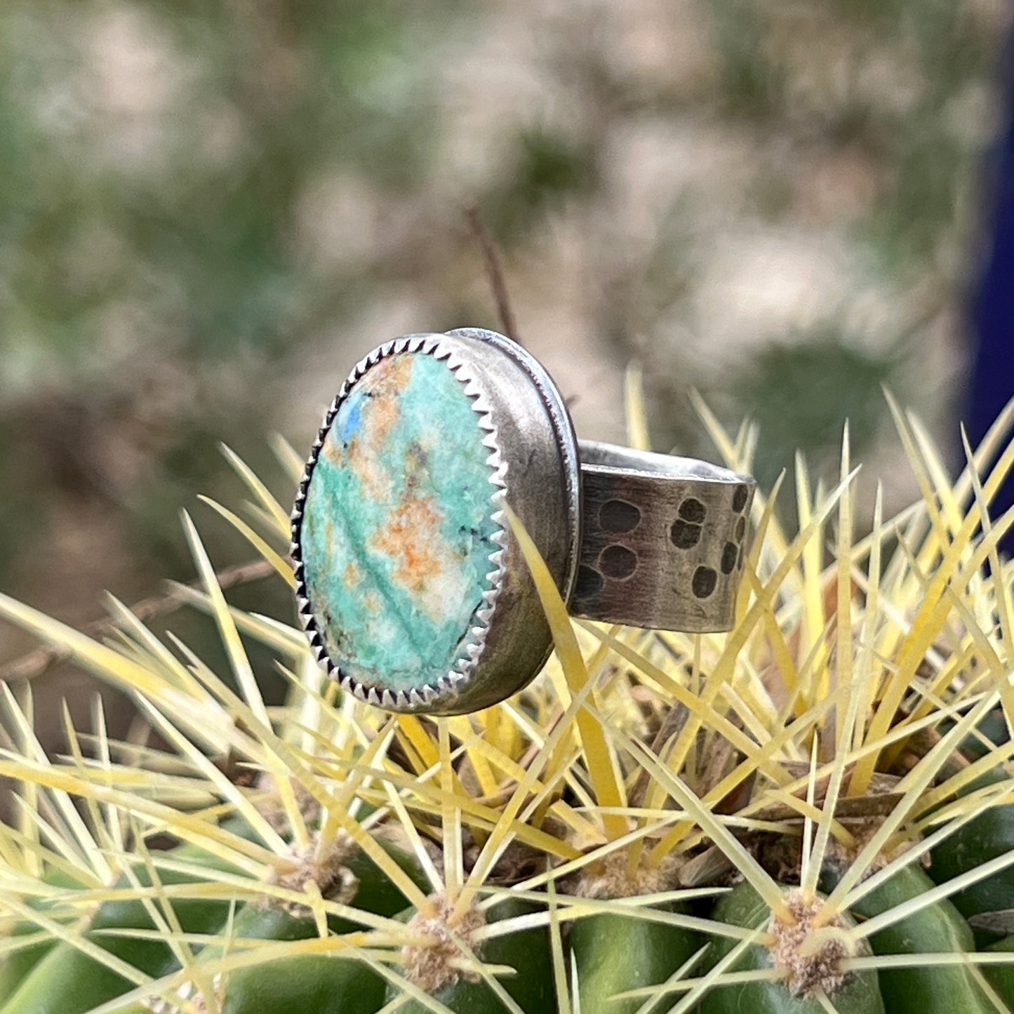 Handcrafted Azurite & Malachite Rings - Arizona Beauty