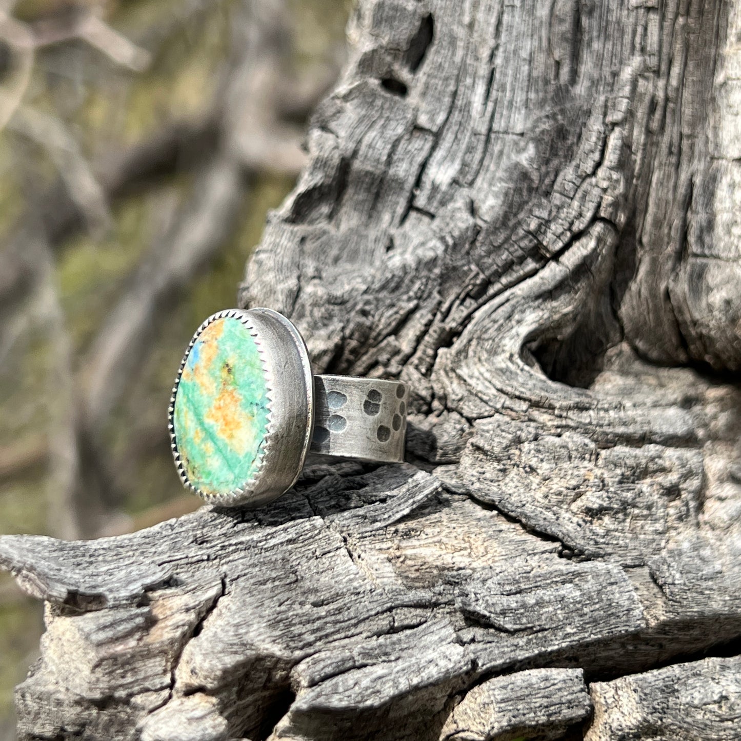Handcrafted Azurite & Malachite Rings - Arizona Beauty