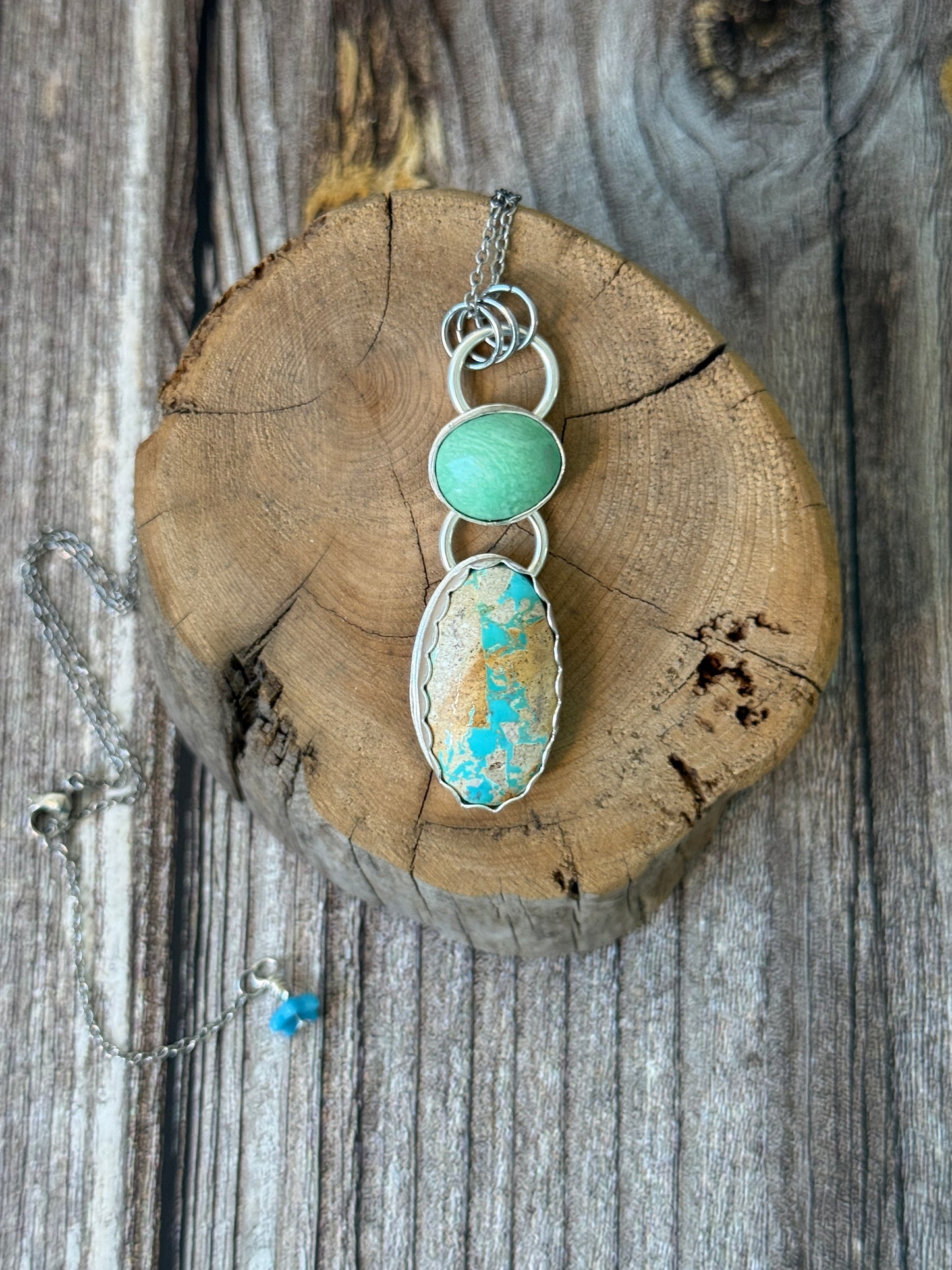 Gorgeous Lucin Utah Variscite & Royston Turquoise Necklace