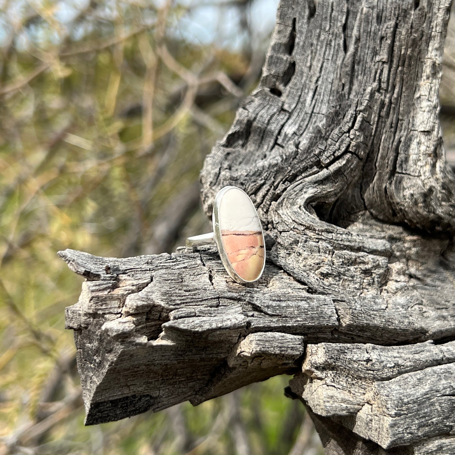 Austrailian Outback Opal Sterling Silver Ring