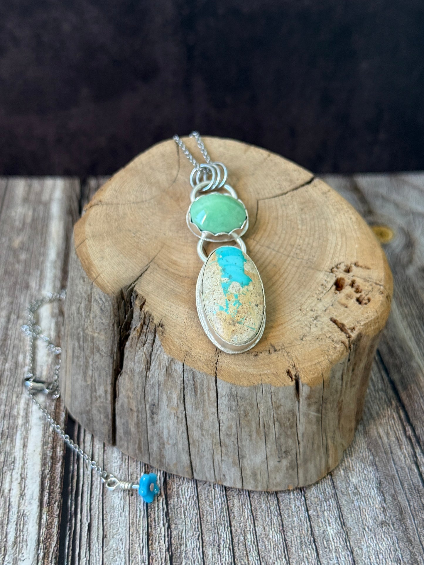 Gorgeous Lucin Utah Variscite & Royston Turquoise Necklace