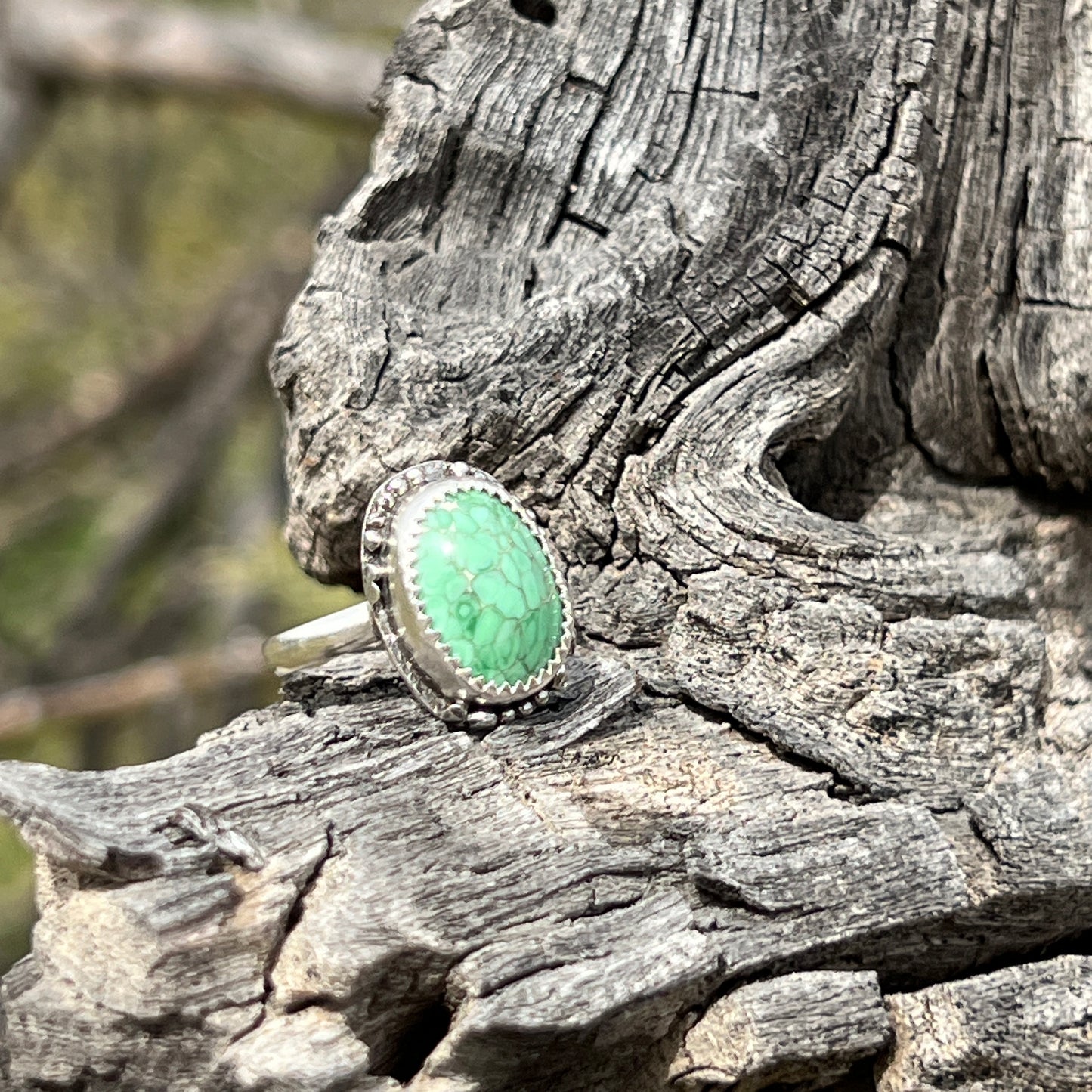 Stunning Lucin Variscite Rings in Sterling Silver