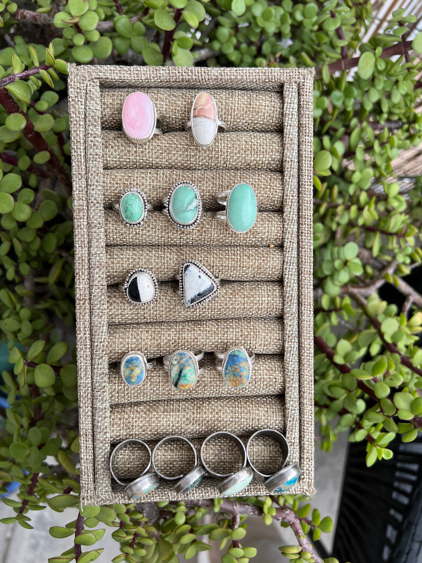 Stunning Lucin Variscite Rings in Sterling Silver