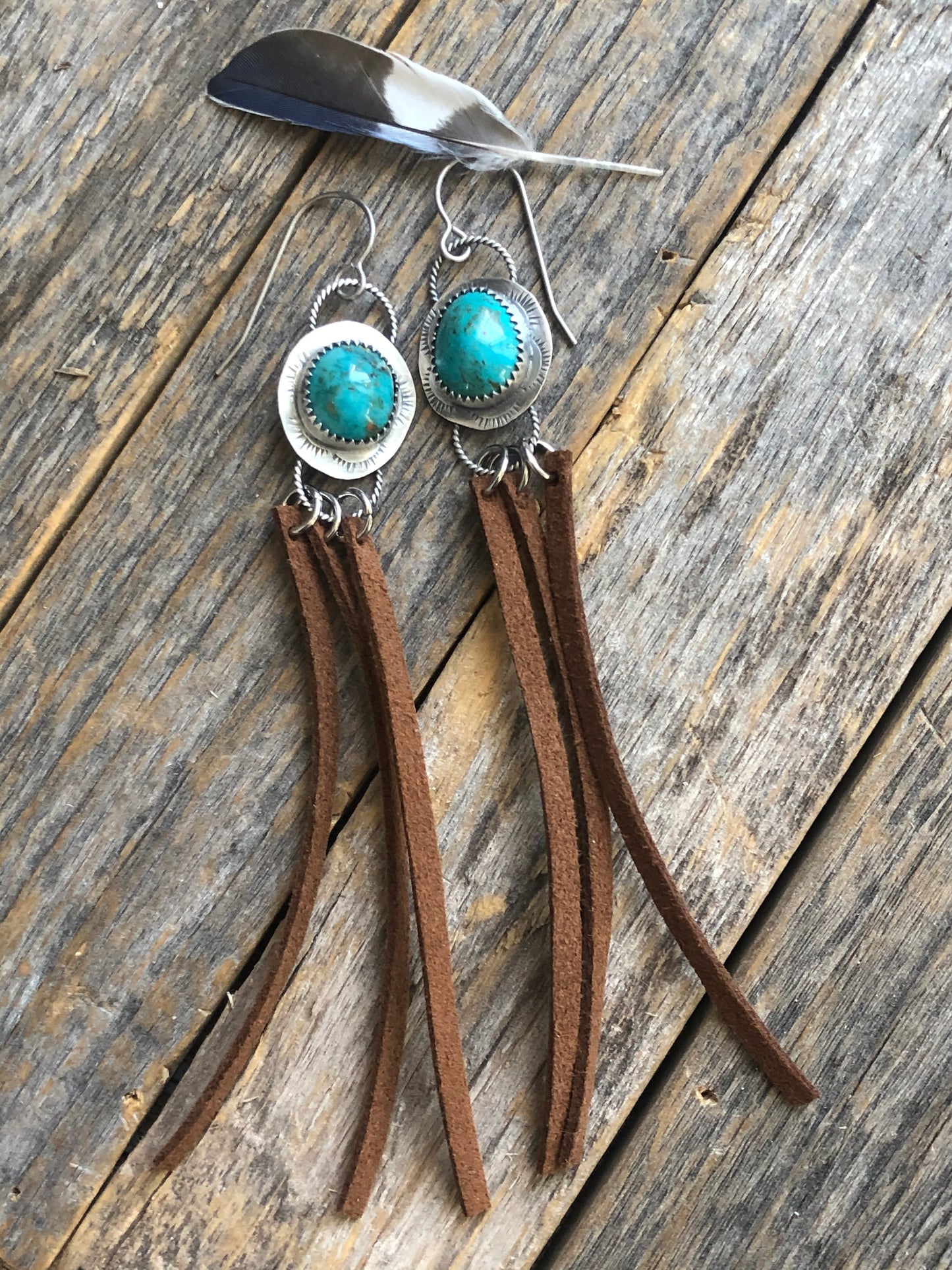 Nevada Turquoise & Vegan Leather: Your New Fave Earrings