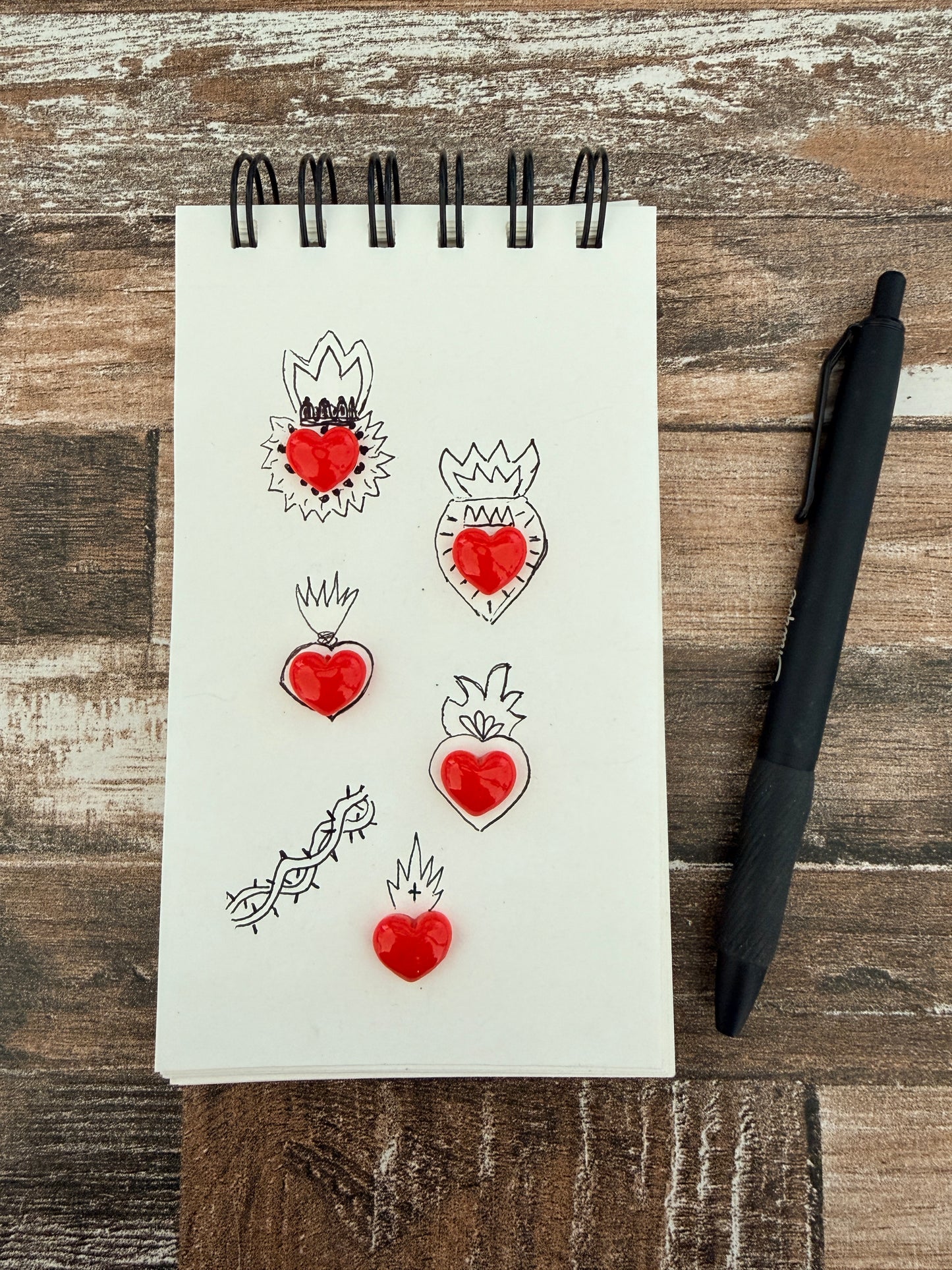 Jewelry Making Workshop - Sacred Heart pendant necklace