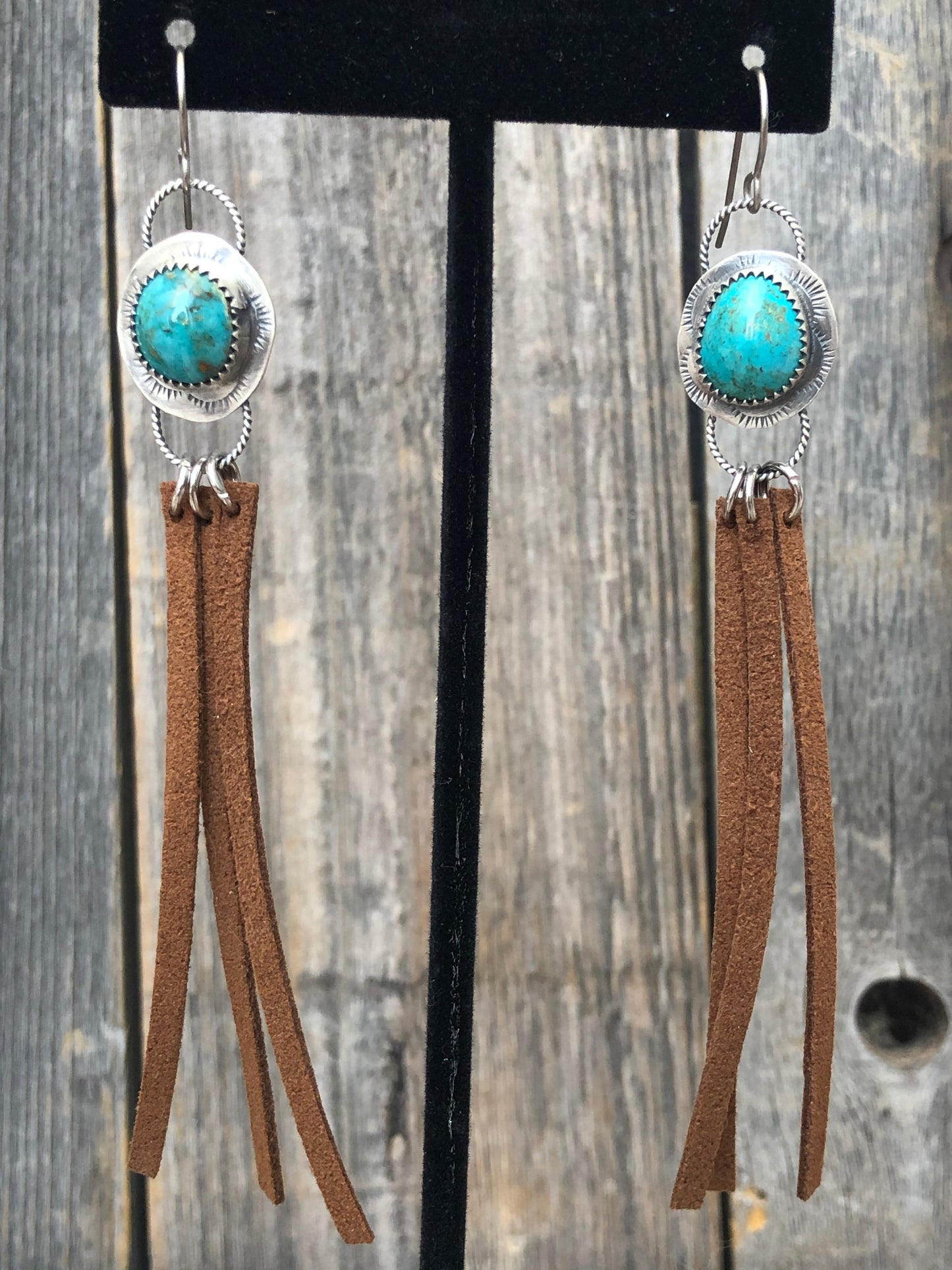 Nevada Turquoise & Vegan Leather: Your New Fave Earrings