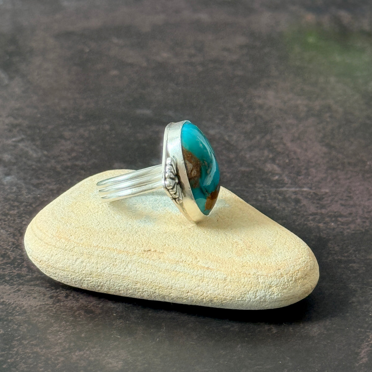 RARE Bisbee Jasper, Sterling Silver handmade ring Size 6.5