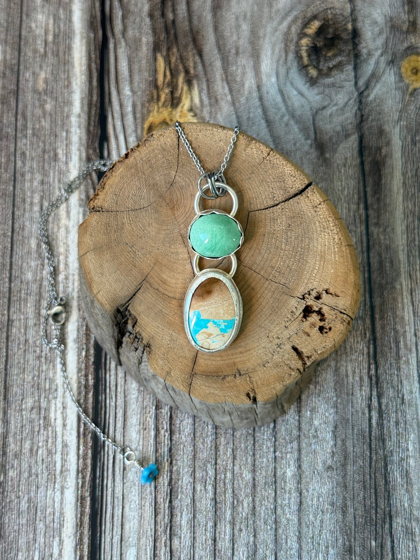 Gorgeous Lucin Utah Variscite & Royston Turquoise Necklace