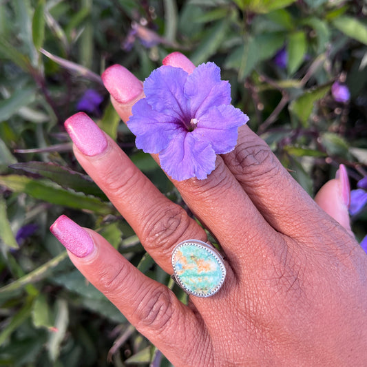 Handcrafted Azurite & Malachite Rings - Arizona Beauty