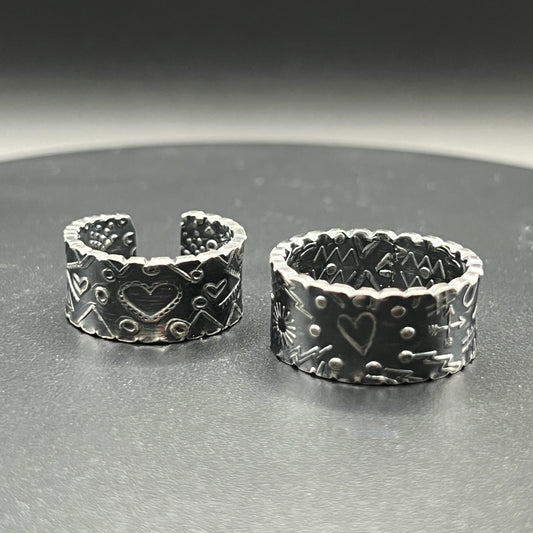 Sterling Silver Love Rings: XOXO for singles or couple