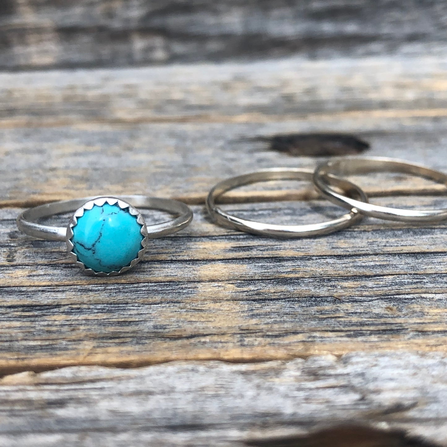 Turquoise & Spiny Oyster Shell Sterling Silver Rings