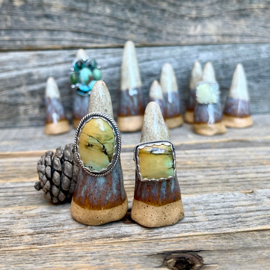 Australian Sunrise Variscite Sterling Silver Ring